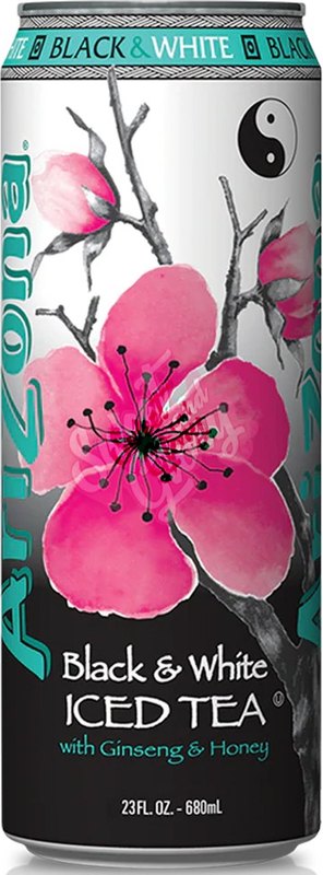 Arizona Tea Black and White Can 650ml