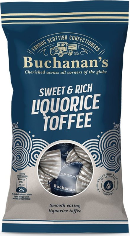 Buchanan's Liquorice Toffee 120g