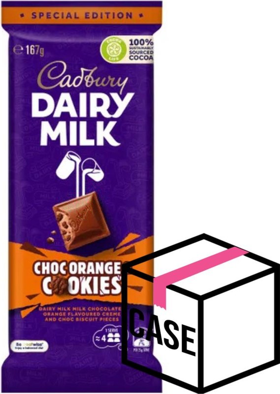 Cadbury's Dairy Milk Choc Orange & Cookies (AUS) 167g