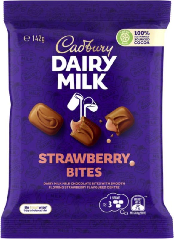 Cadbury Dairy Milk Strawberry Bites (AUS) 142g