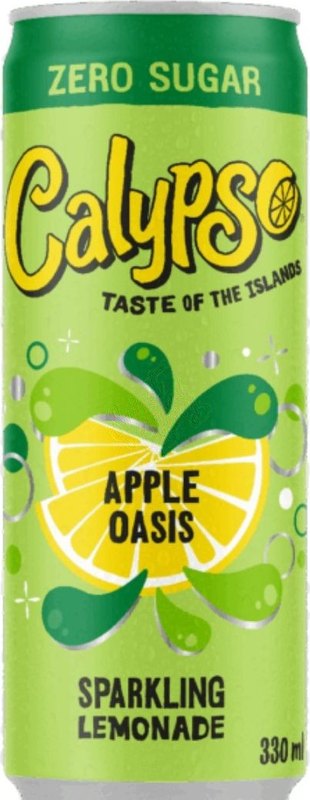 Calypso Apple Oasis Zero Sugar Sparkling Lemonade 330ml