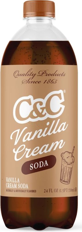 C&C Soda Vanilla Cream Bottle 710ml