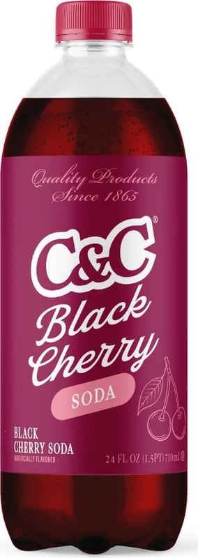 C&C Soda Black Cherry Bottle 710ml
