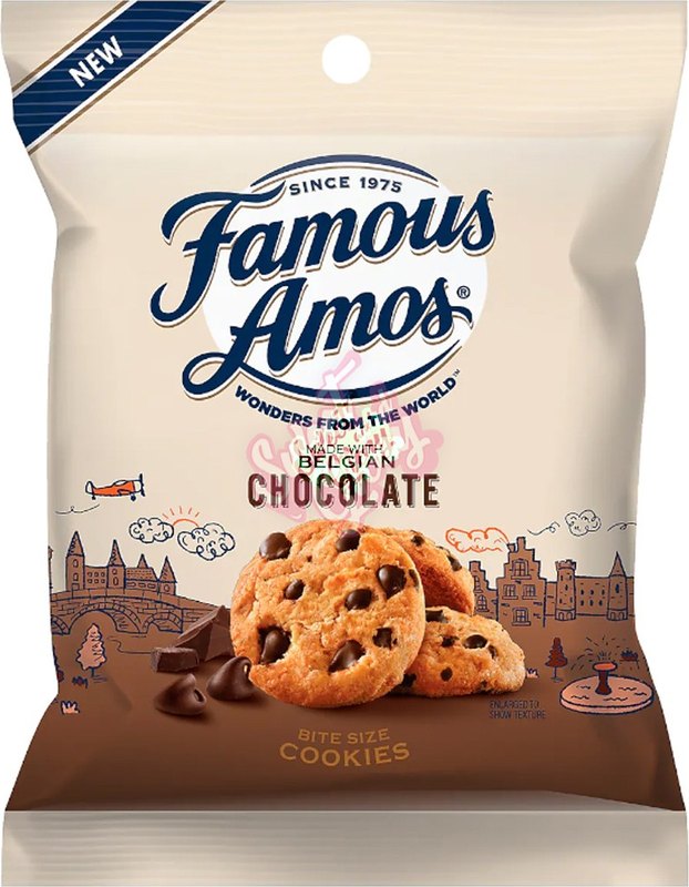 Famous Amos Choc Chip Bite Size Cookies 56g 42ct