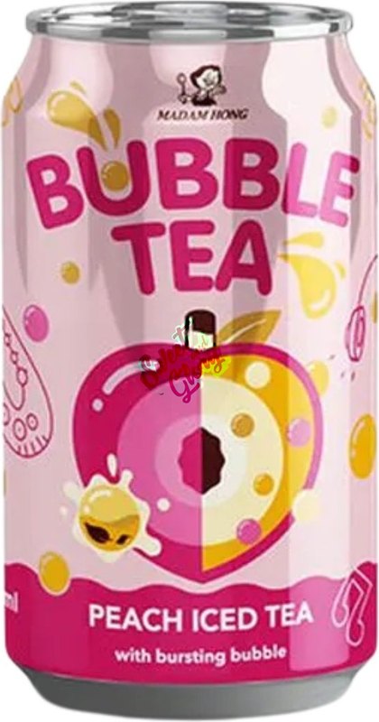 Madam Hong Bubble Tea Peach Iced 320ml