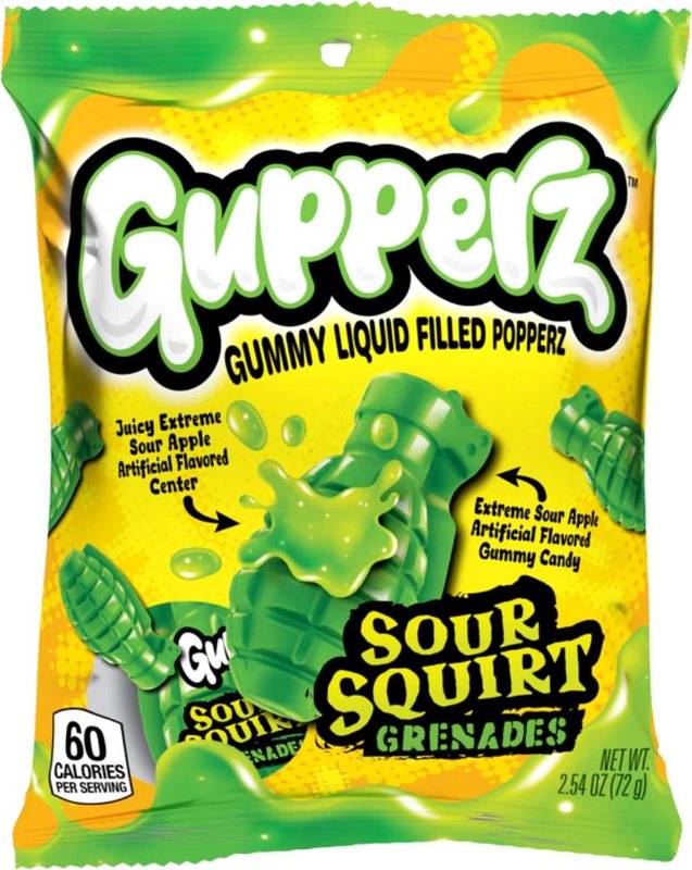 Gupperz Sour Squirt Grenades 72g
