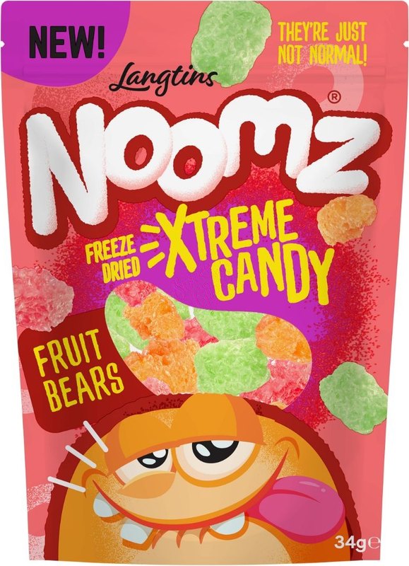 Noomz Freeze Dried Fruit Bears 34g