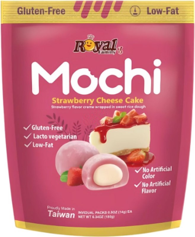 Royal Family Mochi Strawberry Cheesecake 120g