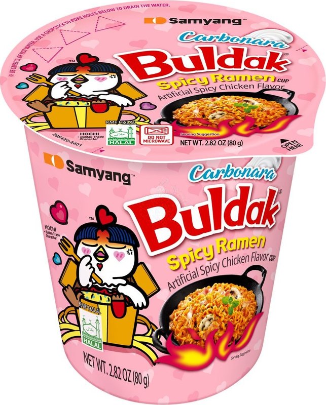 Samyang Buldak Hot Chicken Carbonara Cup 80g