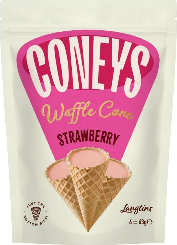 Coney's Waffle Cone Strawberry 63g