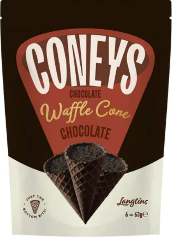 Coney's Chocolate Waffle Cone Chocolate 63g