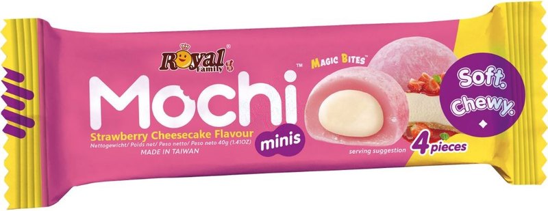 Royal Family Mochi Mini's Strawberry Cheesecake 40g
