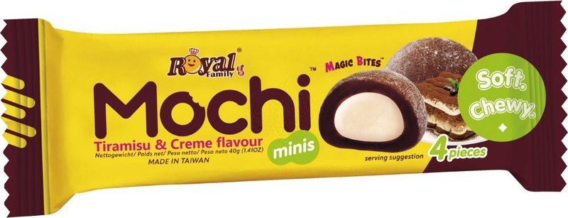 Royal Family Mochi Mini's Tiramisu and Cream 40g