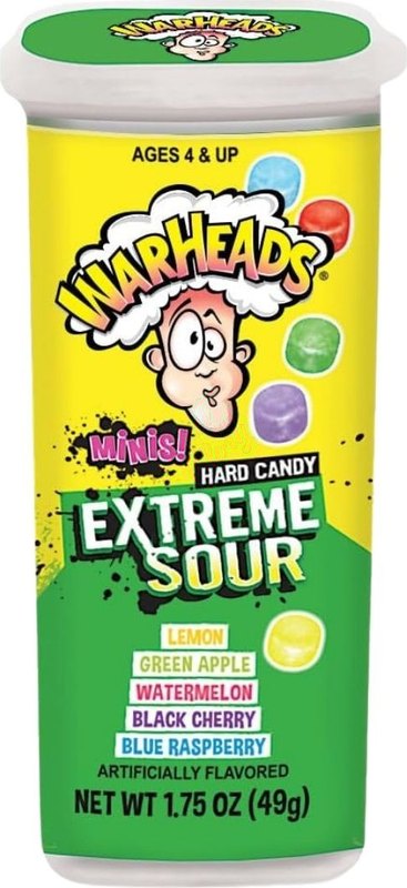 Warheads Extreme Sour Hard Candy Mini's 49g