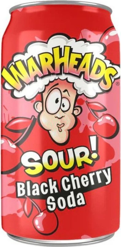 Warheads Sour Black Cherry Soda 330ml